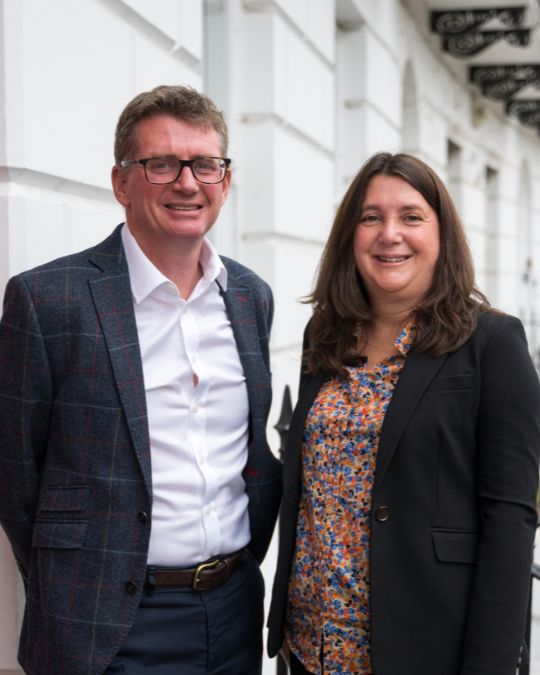 Jon Rathbone and Caroline Leviss